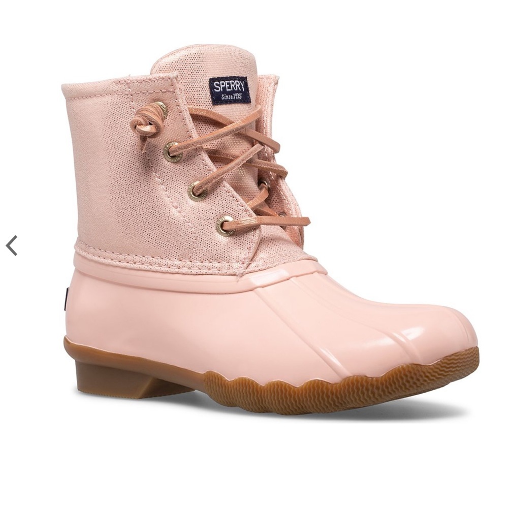 Big Kid's Saltwater Sparkle Duck Boot sperry